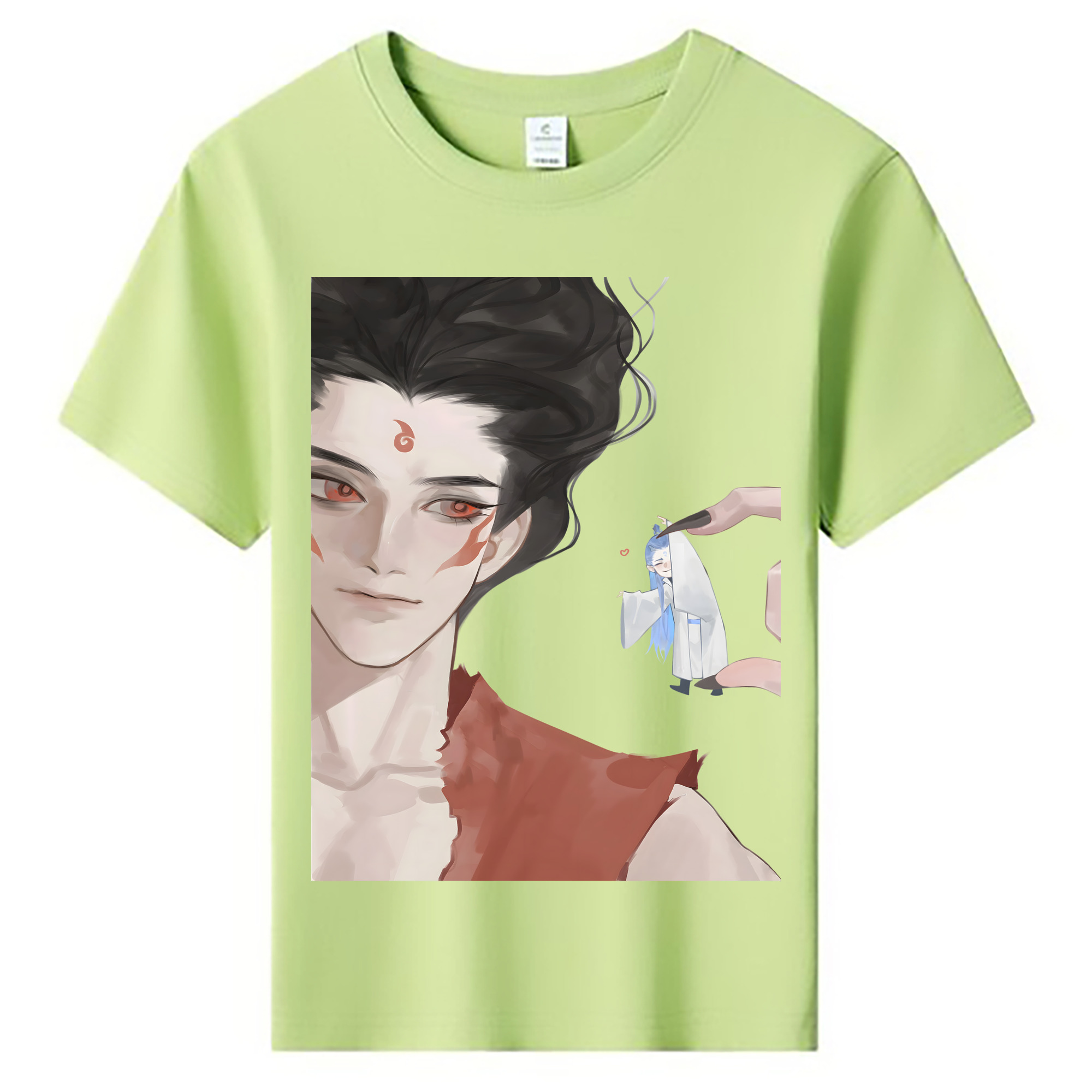 （画像用） Ne Zha 2 ナタ 魔童の大暴れ 綿100％キッズTシャツ（フロントプリント）